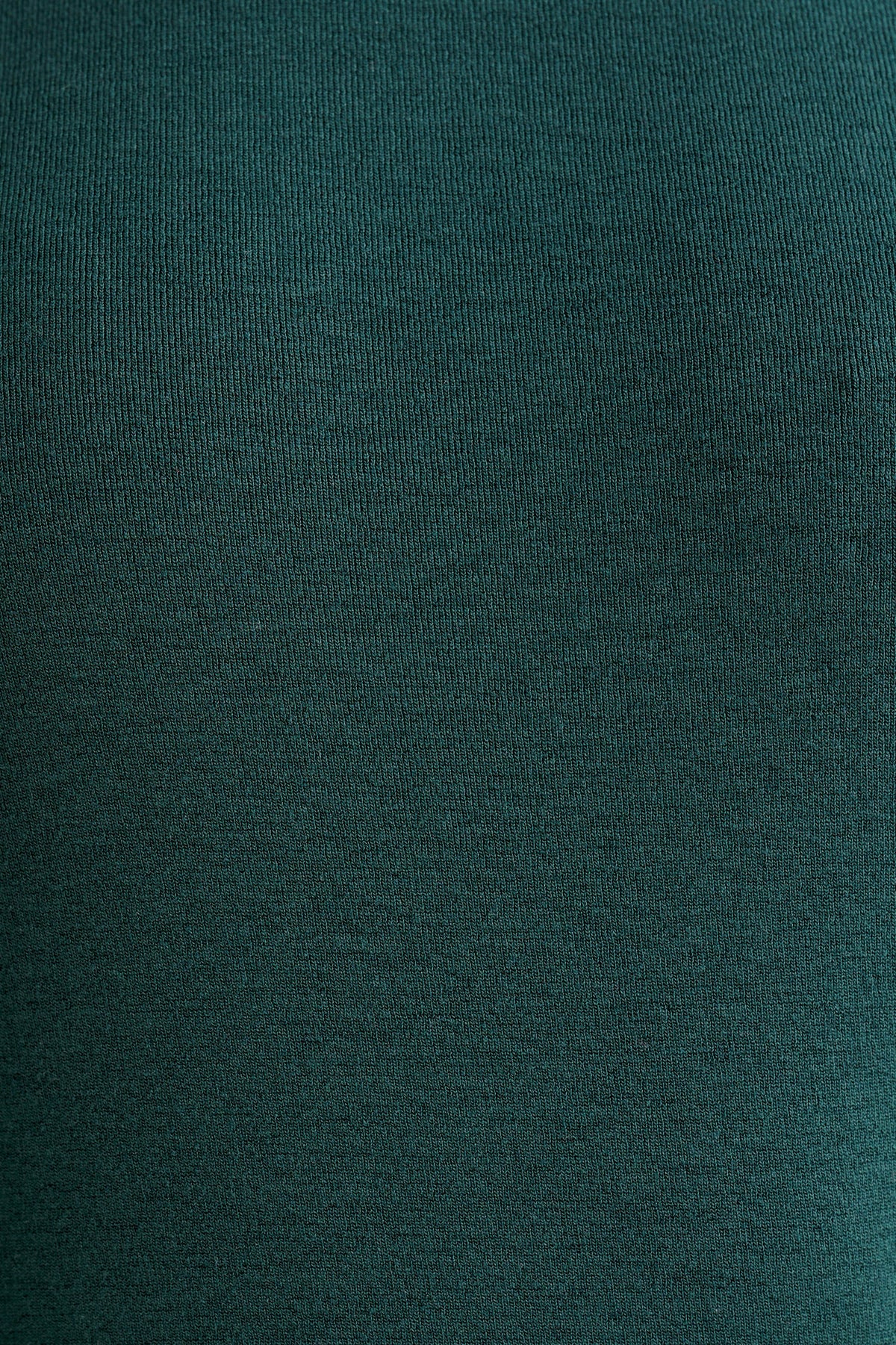 Cameron Jersey Polo Neck Top - Forest Green
