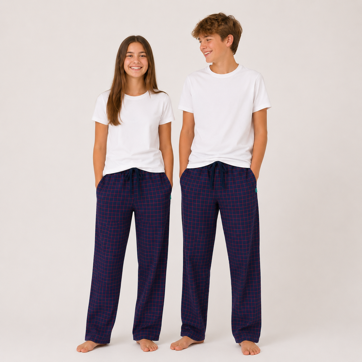 Loungers Children's GOTS Organic Cotton Atlantic Puffin Trousers