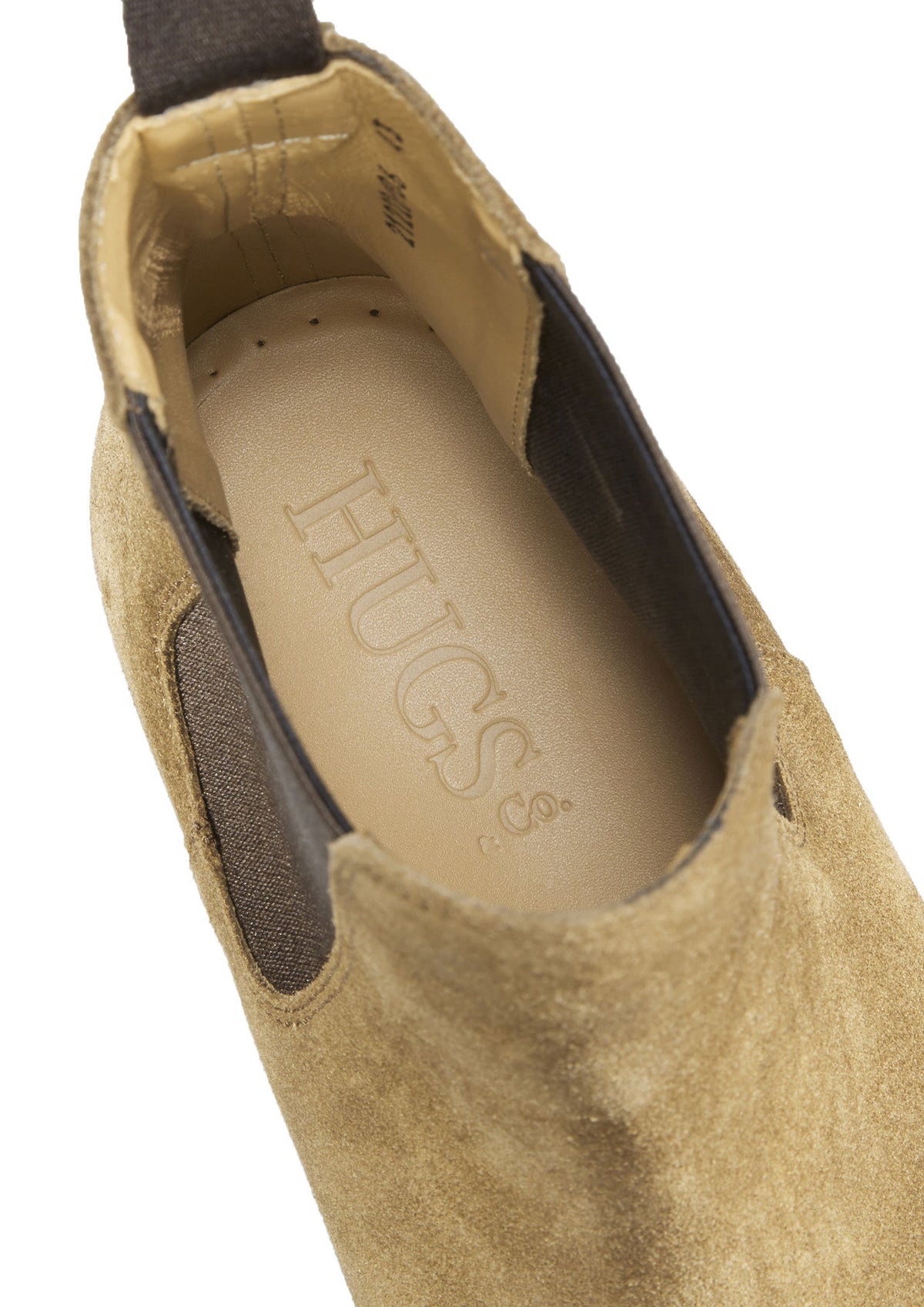 Hugs & Co. Tobacco Suede Chelsea Boots with Goodyear Welted Leather Sole for Men