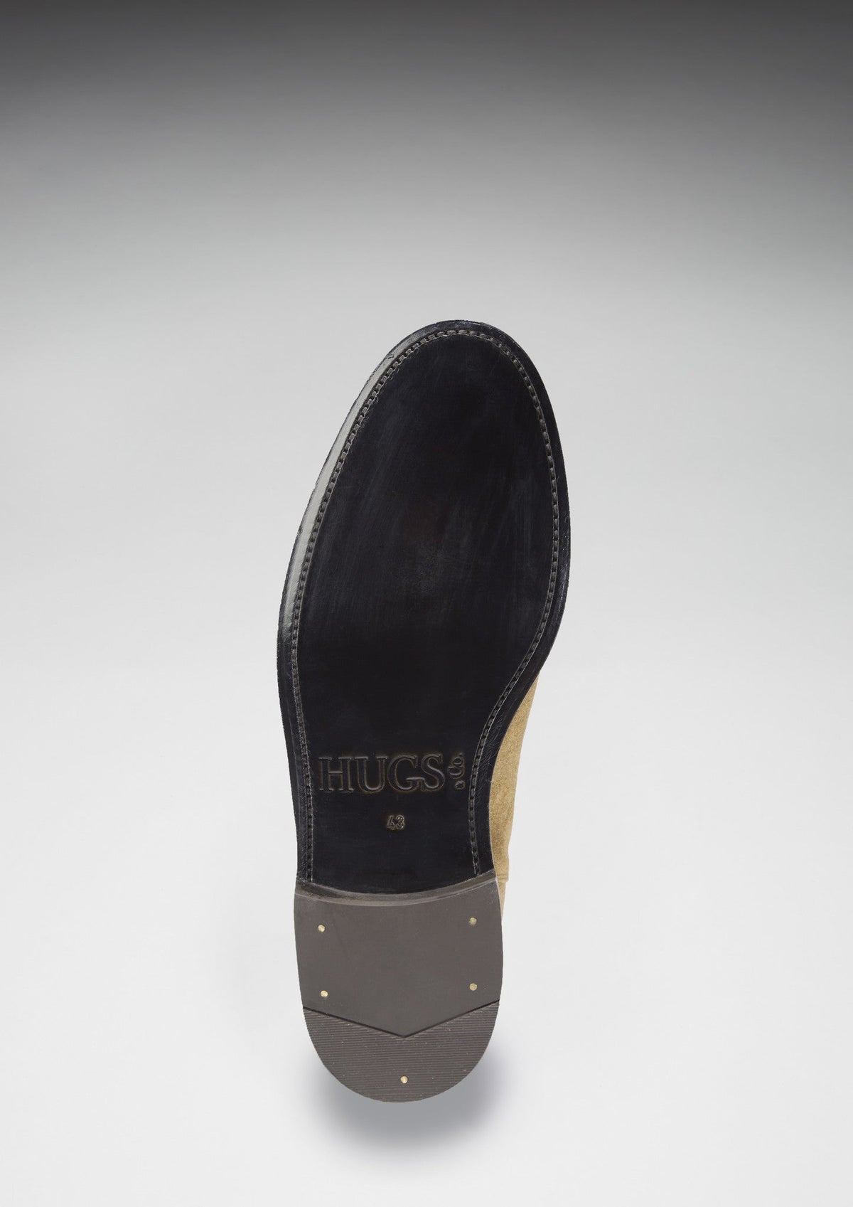 Hugs & Co. Tobacco Suede Chelsea Boots with Goodyear Welted Leather Sole for Men