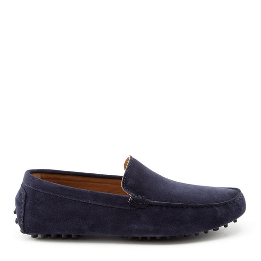 Hugs & Co. Navy Blue Suede Driving Loafers
