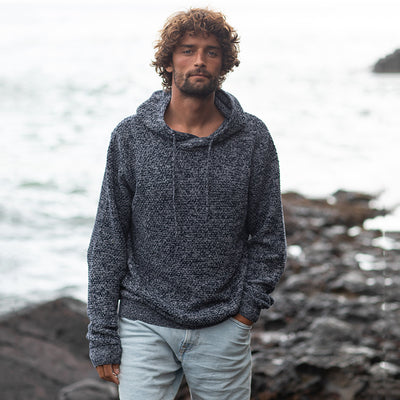 Knitted Regenerated Cotton Hoodie