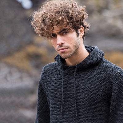 Knitted Regenerated Cotton Hoodie