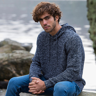 Knitted Regenerated Cotton Hoodie