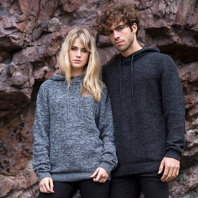Knitted Regenerated Cotton Hoodie