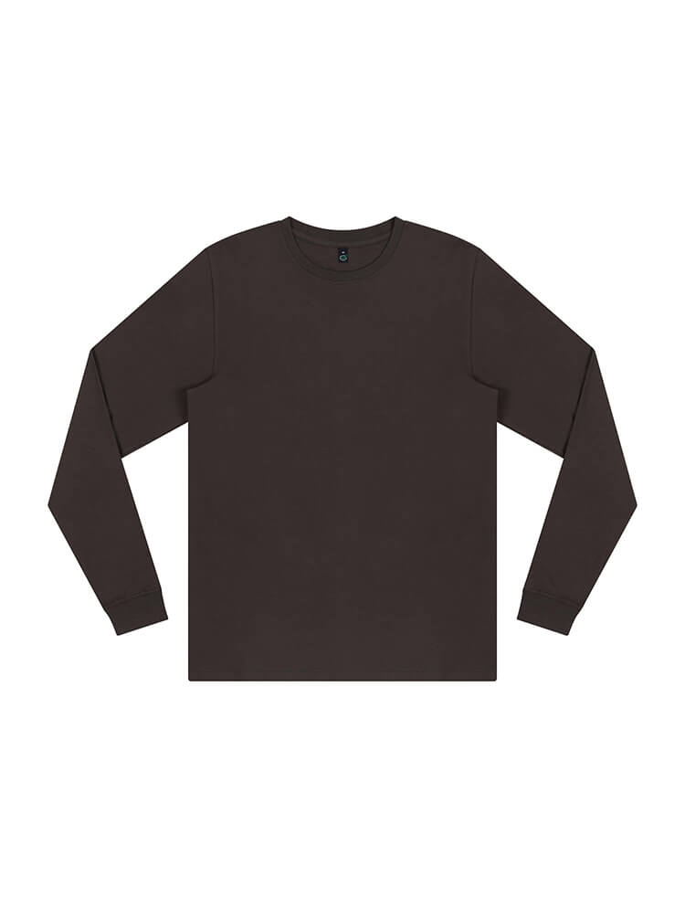 Camiseta orgánica descolorida de manga larga: Hombre