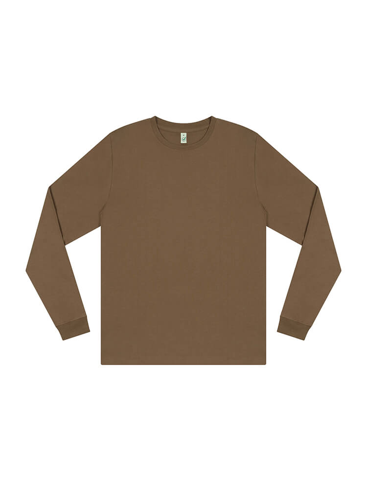 Camiseta orgánica descolorida de manga larga: Hombre