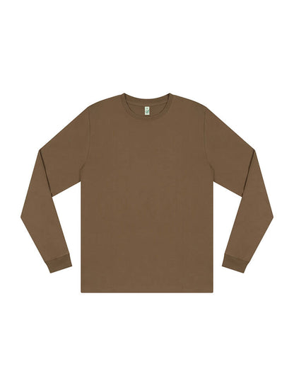 Camiseta orgánica descolorida de manga larga: Hombre