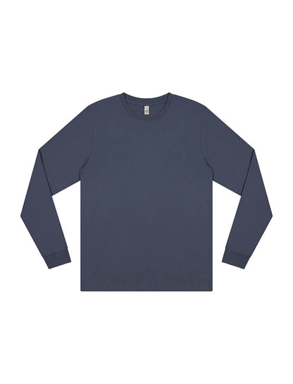 Camiseta orgánica descolorida de manga larga: Hombre