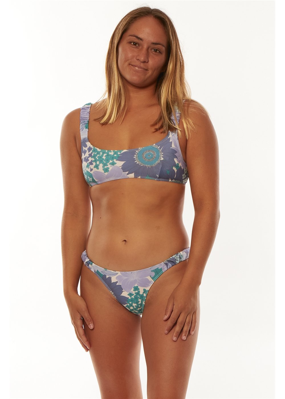 Parte de abajo de bikini de cintura alta Sisstrevolution Sunny Paradise Garden