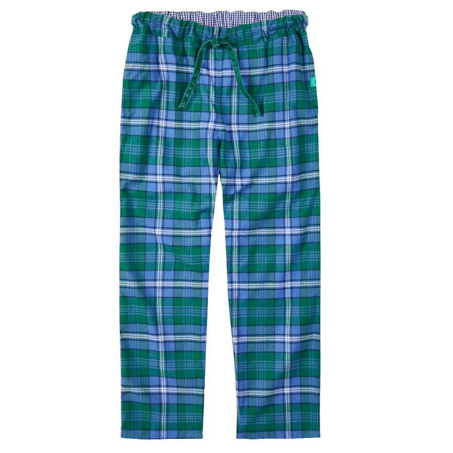Loungers Children's Organic Brushed Cotton Green Sea Turtle Trousers