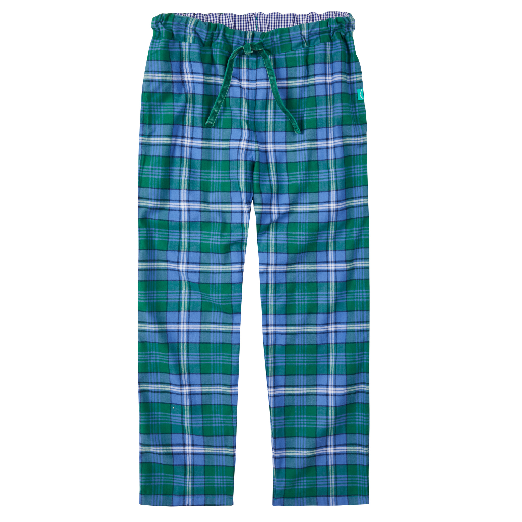 Loungers Organic Brushed Cotton Green Sea Turtle Trousers