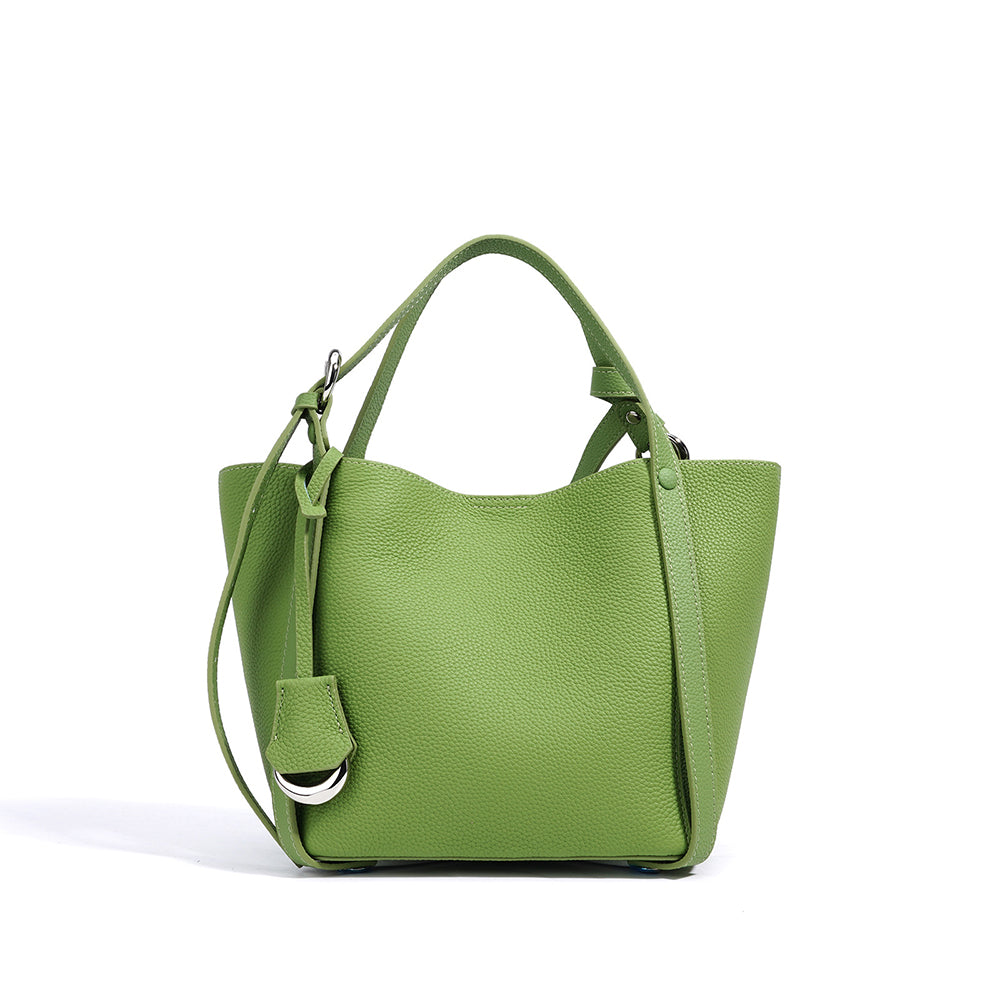 The Dawn Drift Genuine Leather Bucket Shoulder Bag