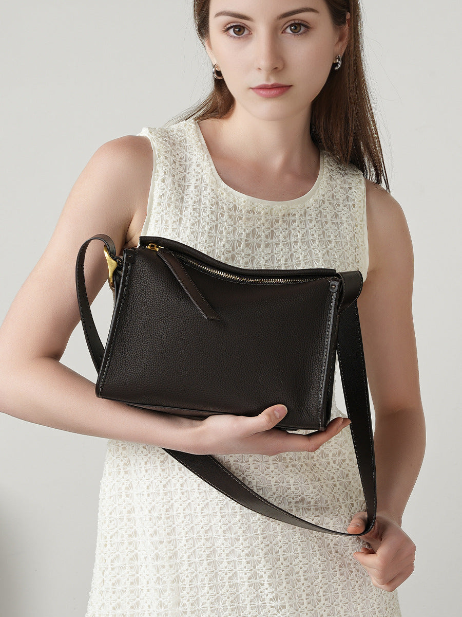 The Saffron Dream Genuine Leather Crossbody Shoulder Bag