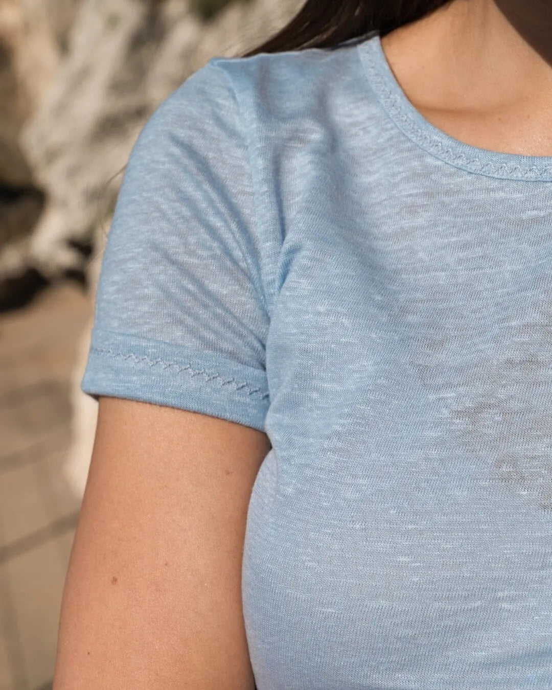 Women's 100% Linen T-Shirt by Lavender Hill Clothing