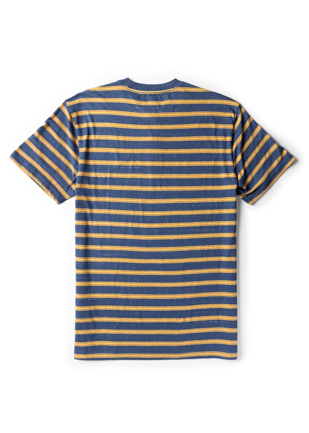 Vissla Porter Yarn-Dyed Striped T-Shirt in Dark Denim for Men