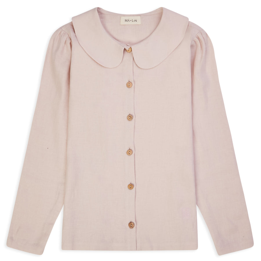 Má + Lin Claudine Linen Blouse - Primrose