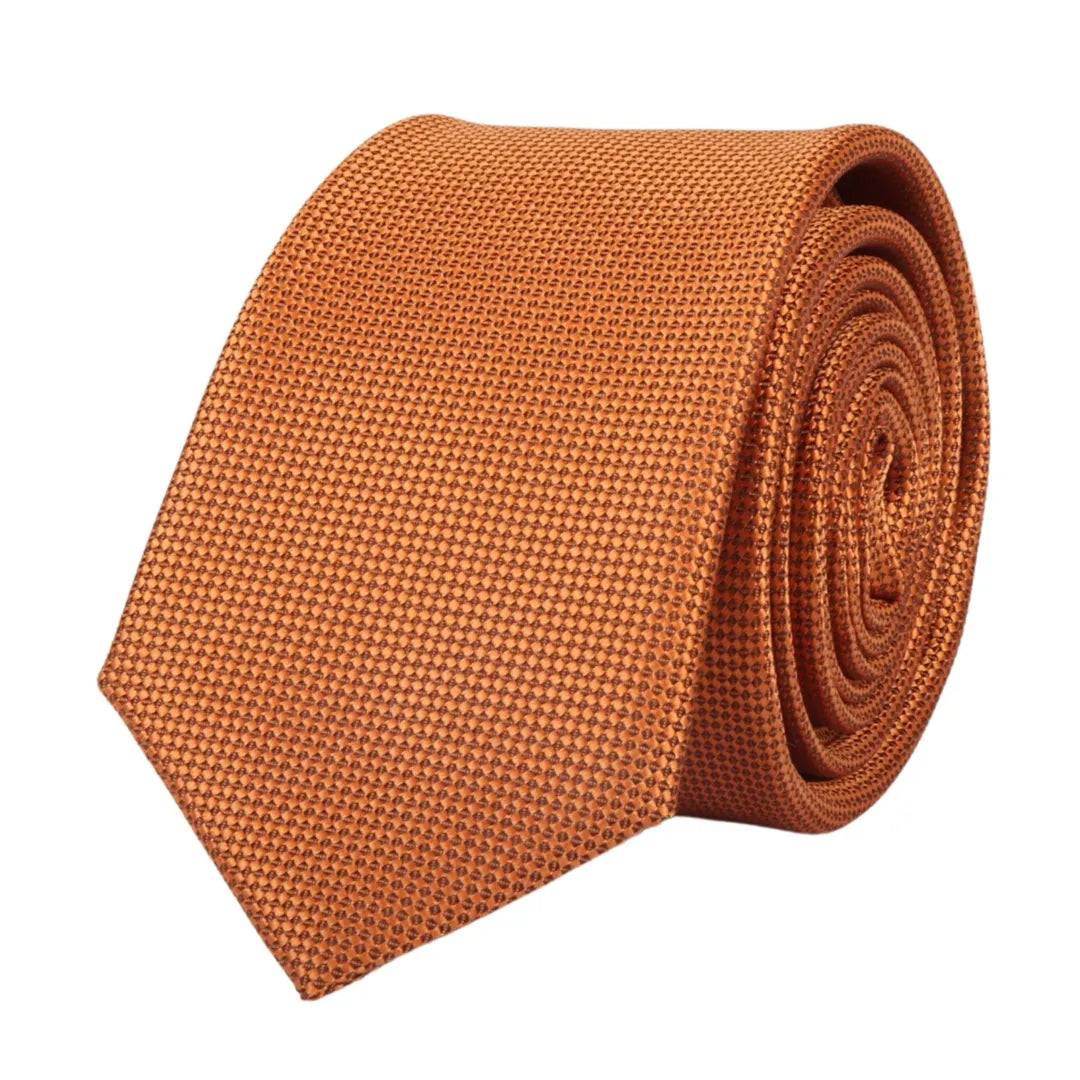 Men's Formal Solid Necktie & Pocket Square Set by TruClothing
