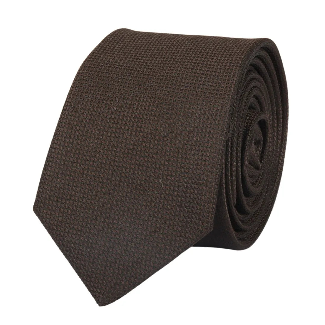 Men's Formal Solid Necktie & Pocket Square Set by TruClothing