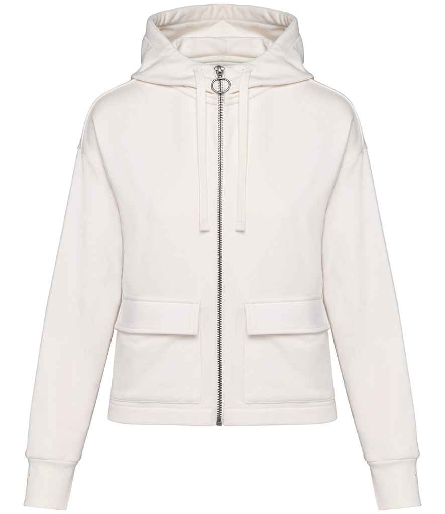 Organic Full Zip Hooded Sweatshirt: Womens