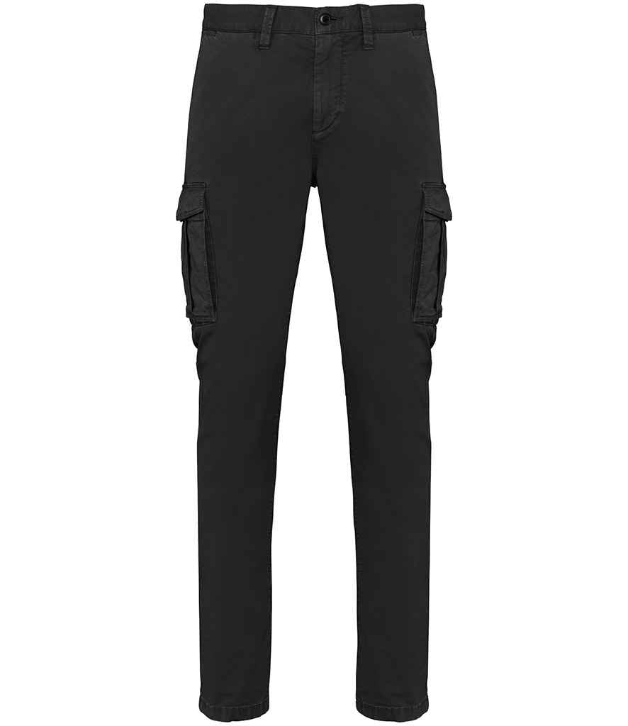 Organic Washed Cargo Trousers for Men