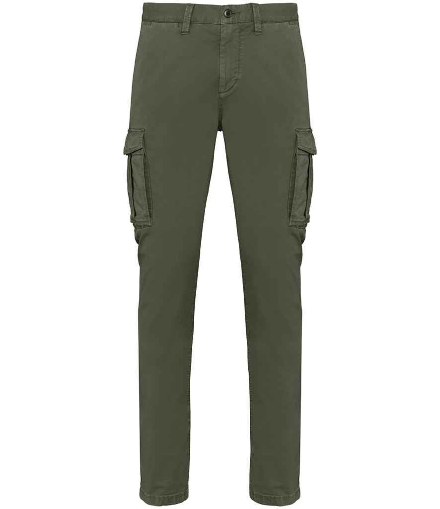 Organic Washed Cargo Trousers for Men