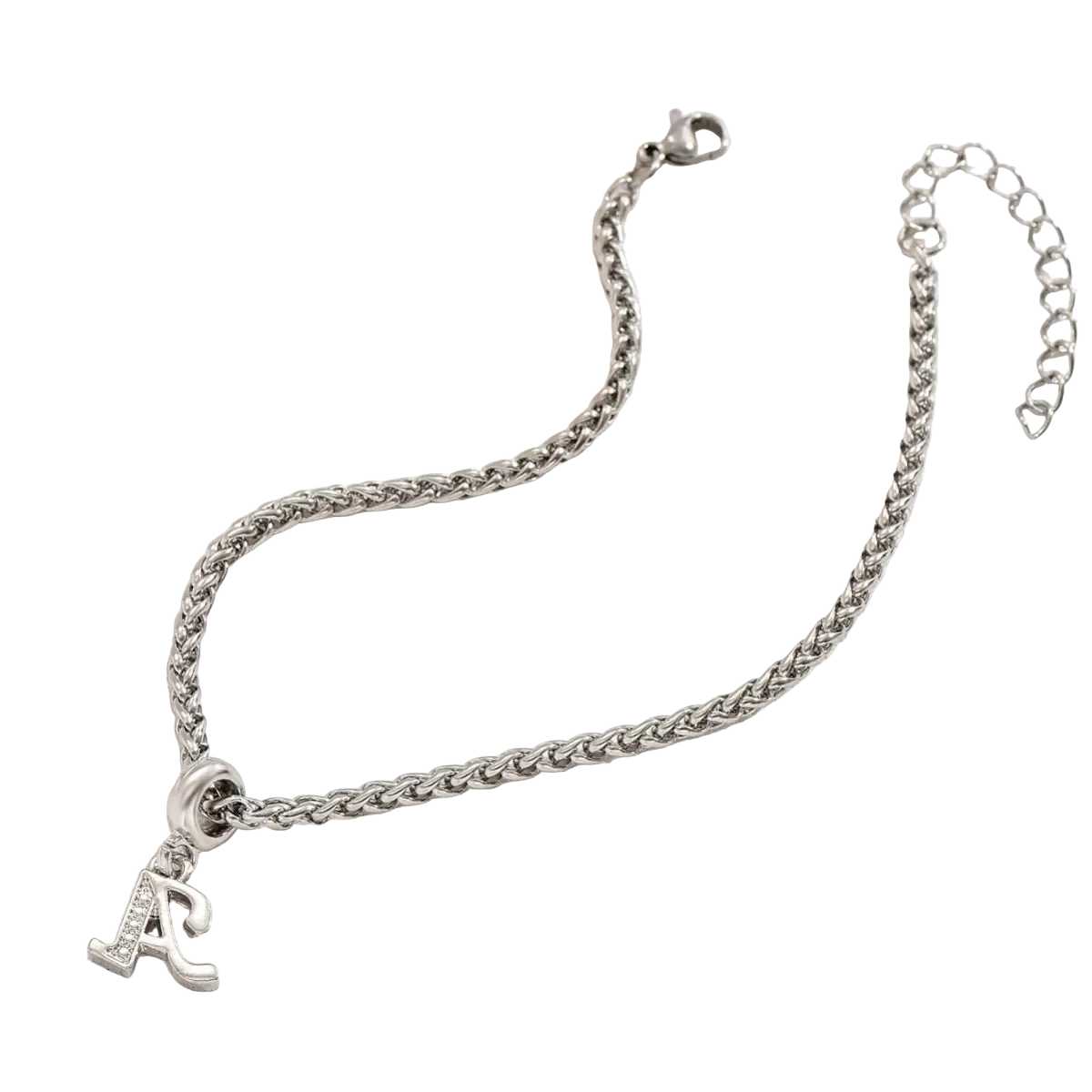 Savaé Design Initial Charm Bracelet in Gold and Silver