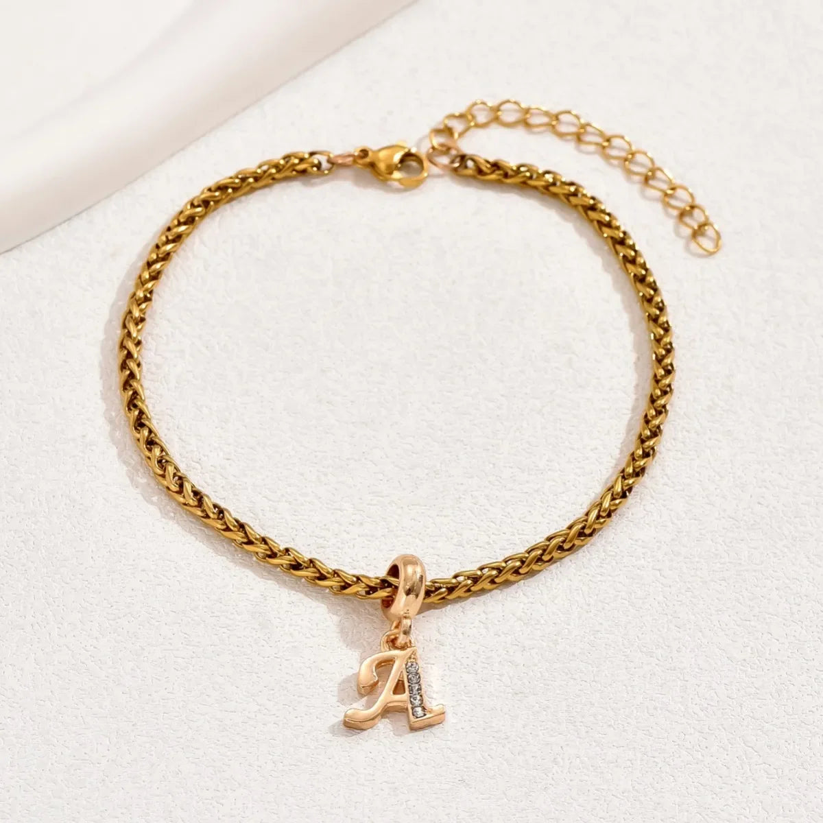 Savaé Design Initial Charm Bracelet in Gold and Silver