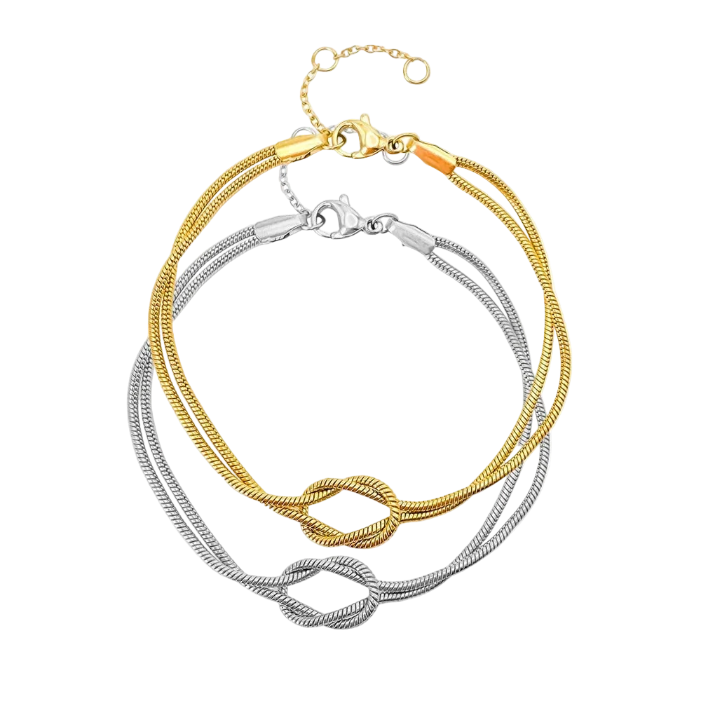 Savaé Design Snake Chain Knot Bracelet