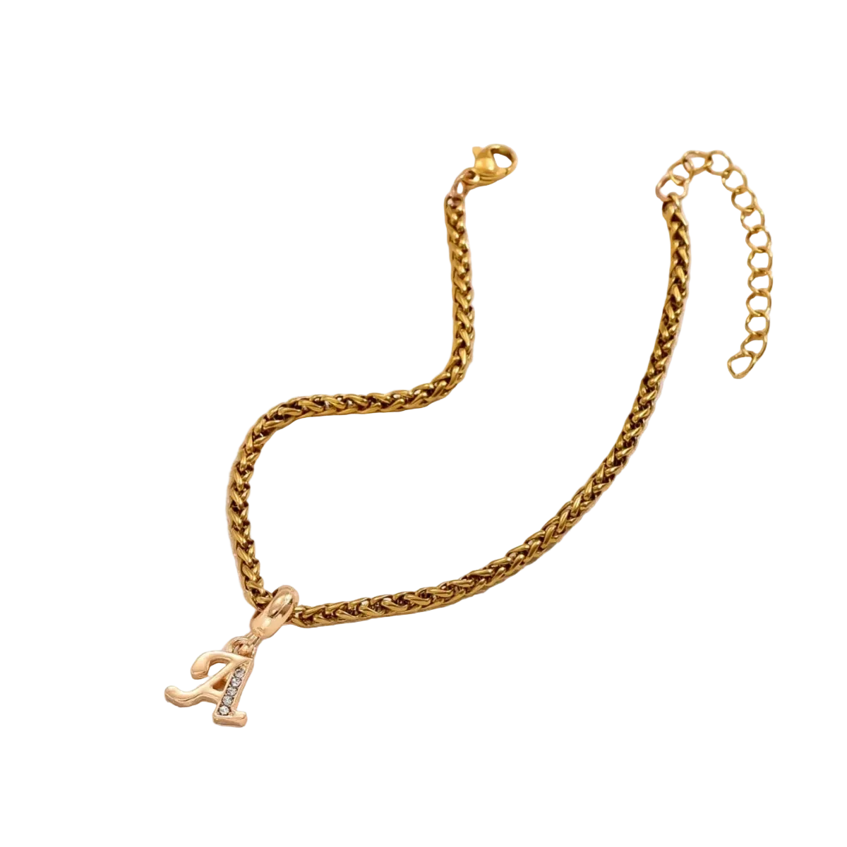 Savaé Design Initial Charm Bracelet in Gold and Silver