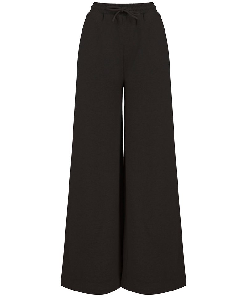 Regenerated Cotton Wide-Leg Joggers for Women