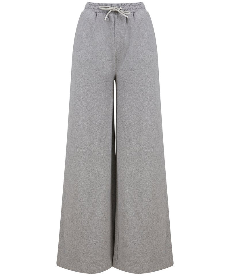 Regenerated Cotton Wide-Leg Joggers for Women