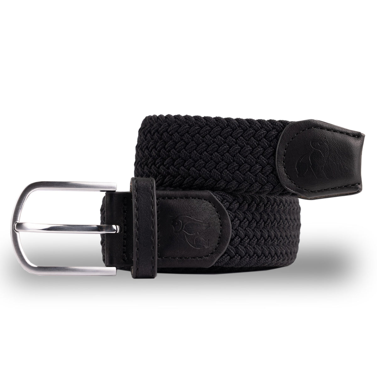 Swole Panda Recycled Woven Belt in Jet Black
