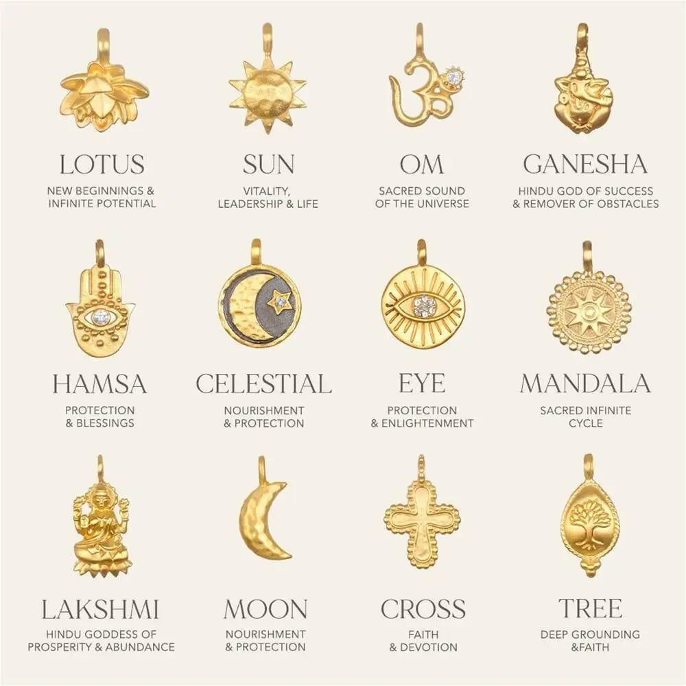 Savaé Design Spiritual Journey Symbol Charms