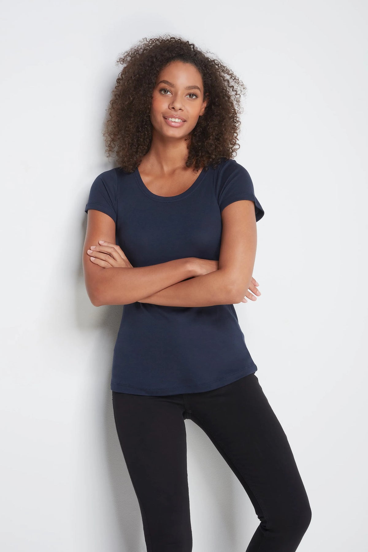 Lavender Hill Clothing Short Sleeve Scoop Neck Cotton Modal T-Shirt