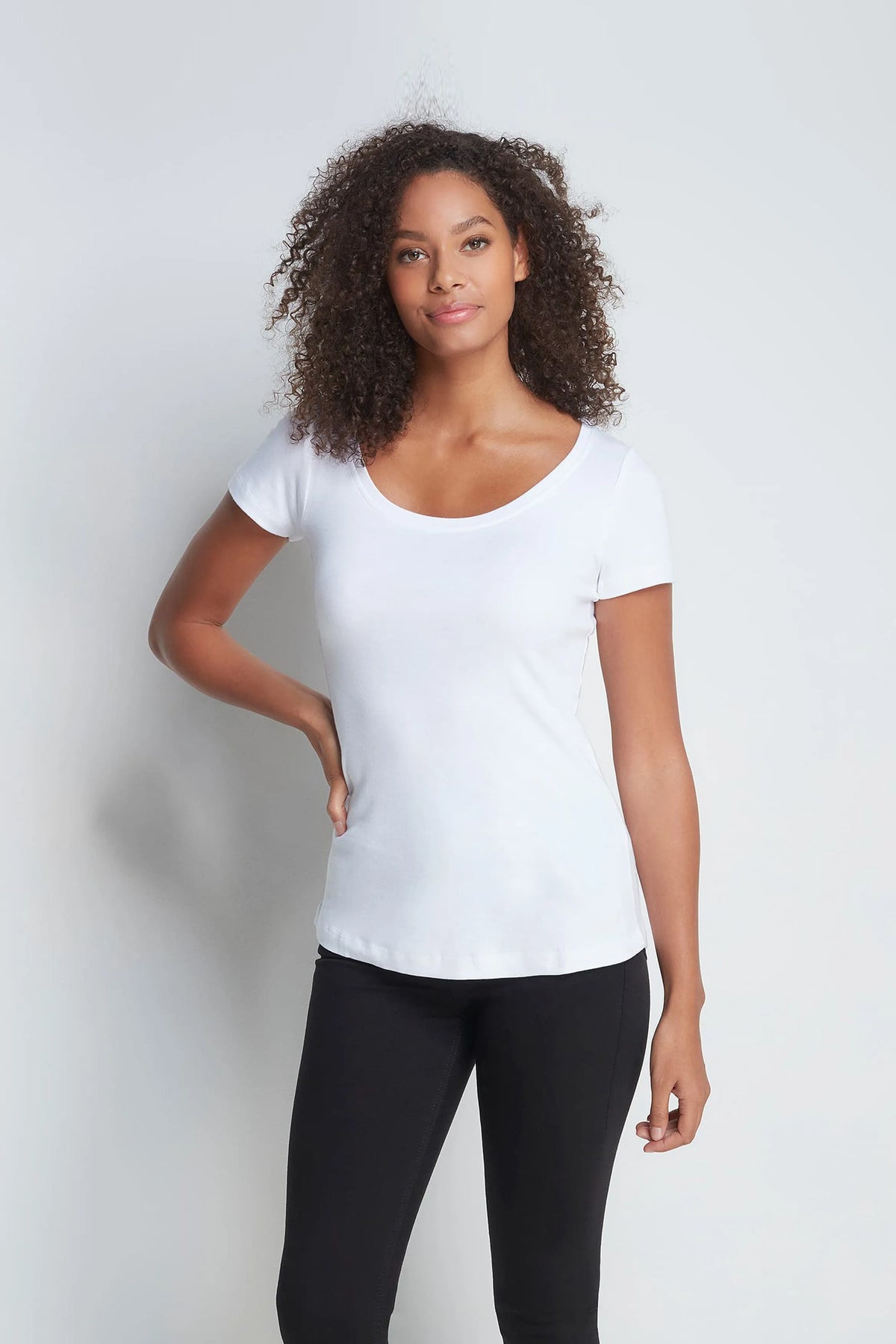 Lavender Hill Clothing Short Sleeve Scoop Neck Cotton Modal T-Shirt