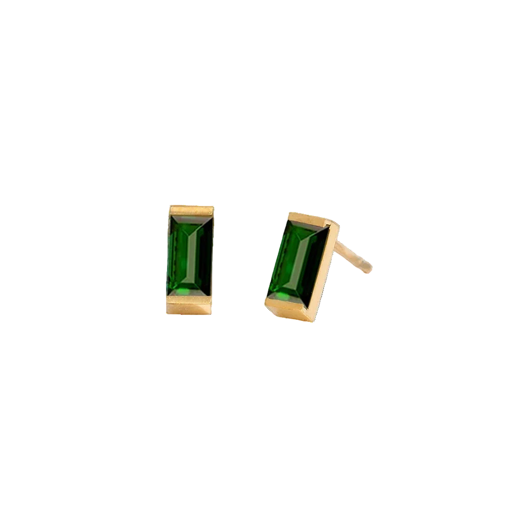 Savaé Design Rectangle Birthstone Earrings
