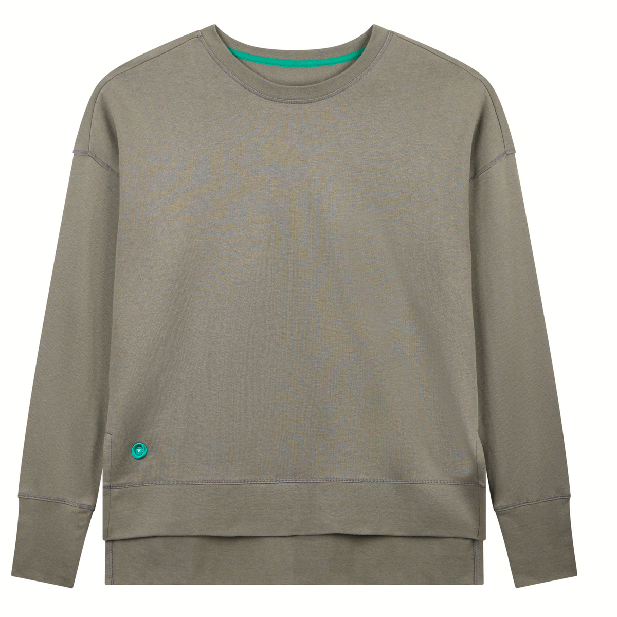 Loungers Unisex Organic Cotton Modal Longline Sweatshirt