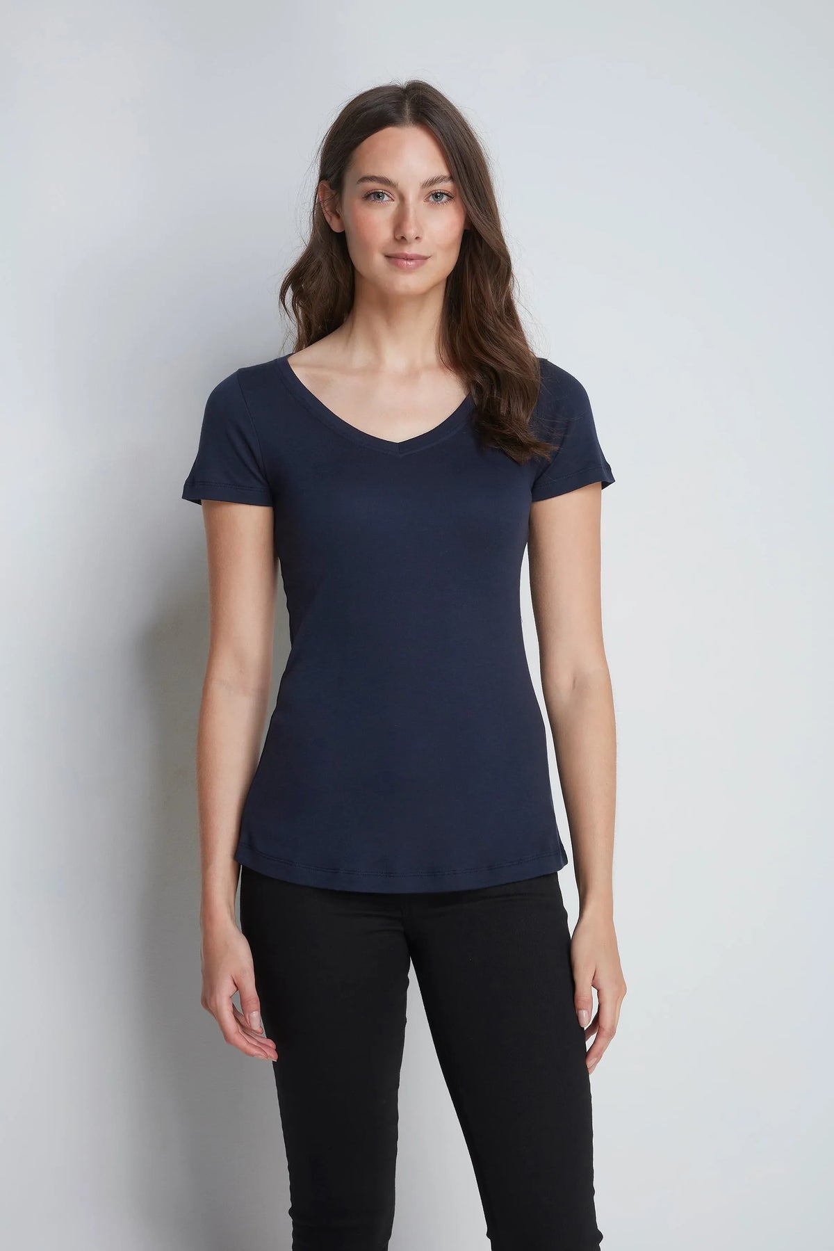 Lavender Hill Clothing V-Neck Cotton Modal Blend T-Shirt