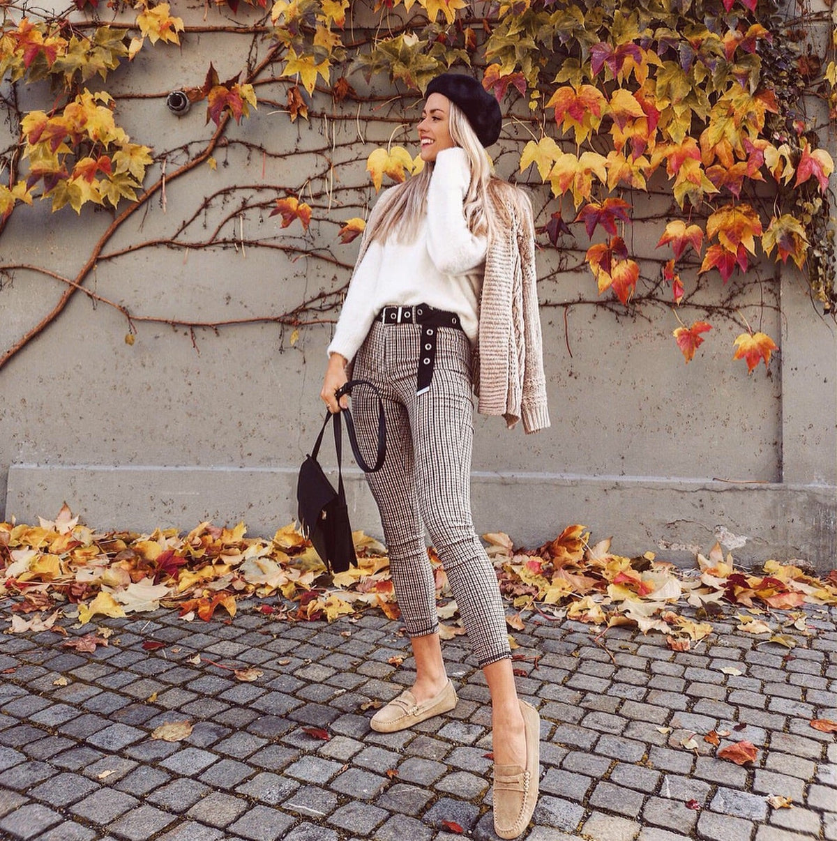Hugs & Co. Women's Taupe Suede Penny Driving Loafers