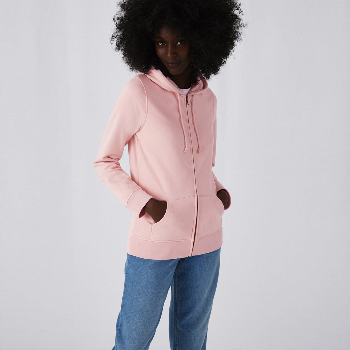 Organic Essential Zipped Hoodie for Women