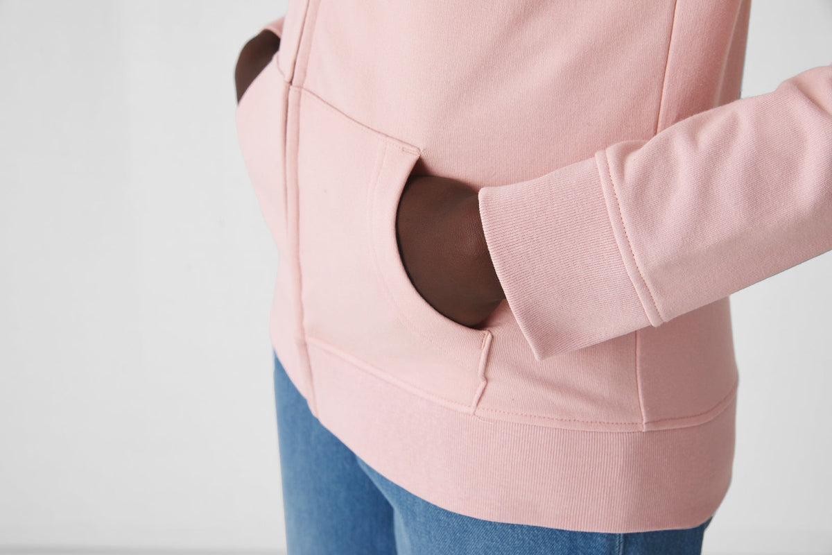 Organic Essential Zipped Hoodie for Women