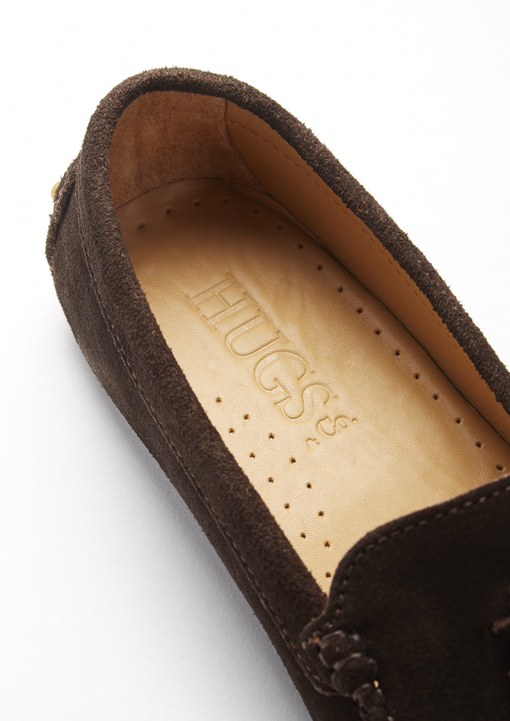 Hugs & Co. Women's Brown Suede Tasselled Driving Loafers