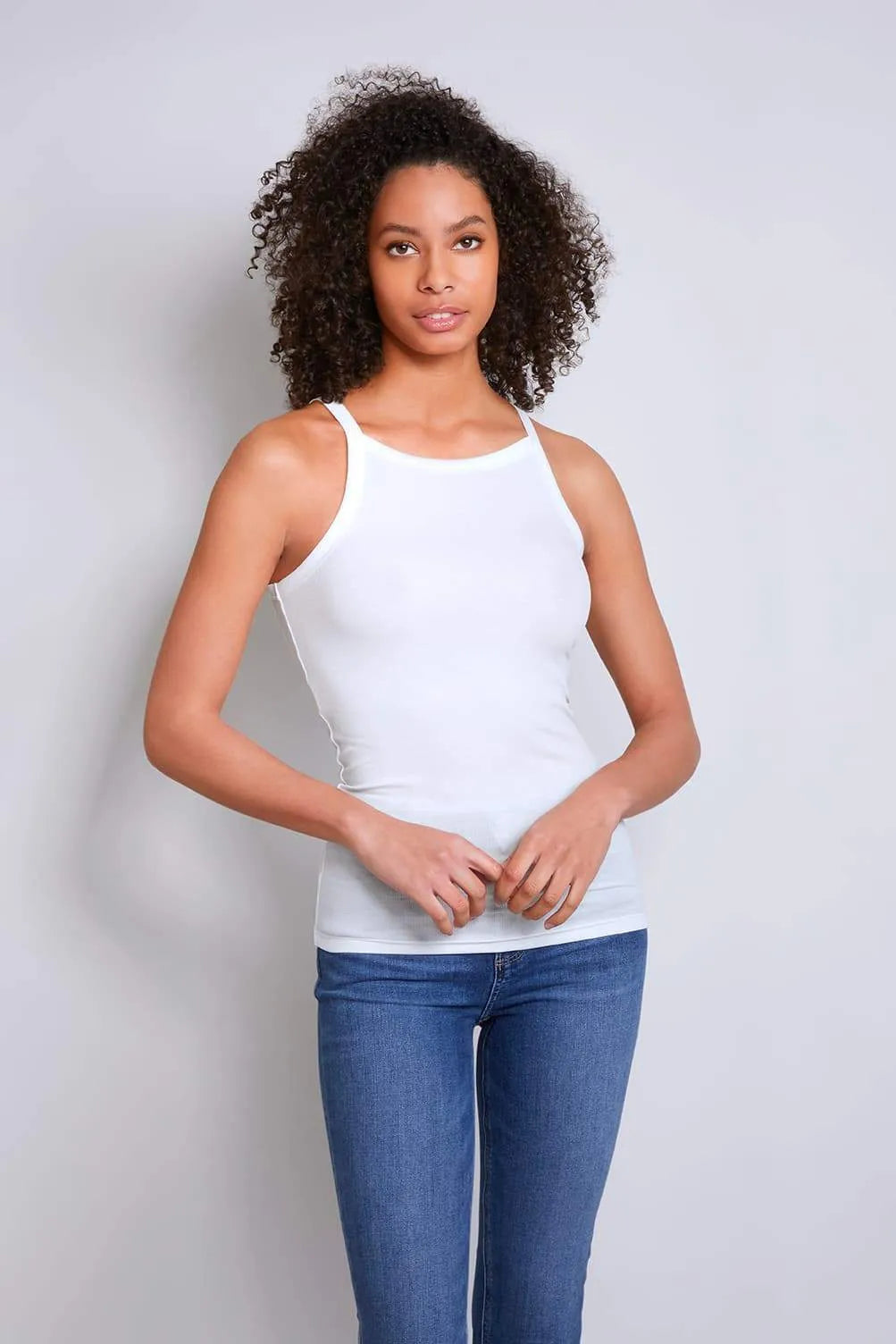 Lavender Hill Clothing High Neck Tank Top in TENCEL™ Lyocell