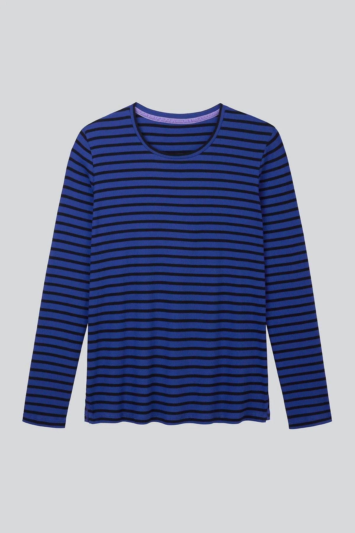 Lavender Hill Clothing Long Sleeve Striped Crew Neck T-Shirt