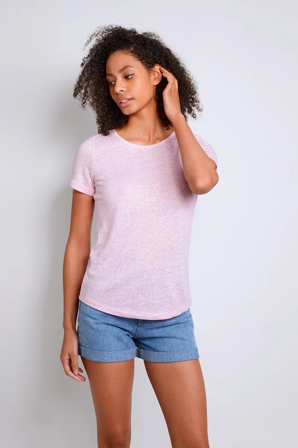 Women's 100% Linen T-Shirt by Lavender Hill Clothing
