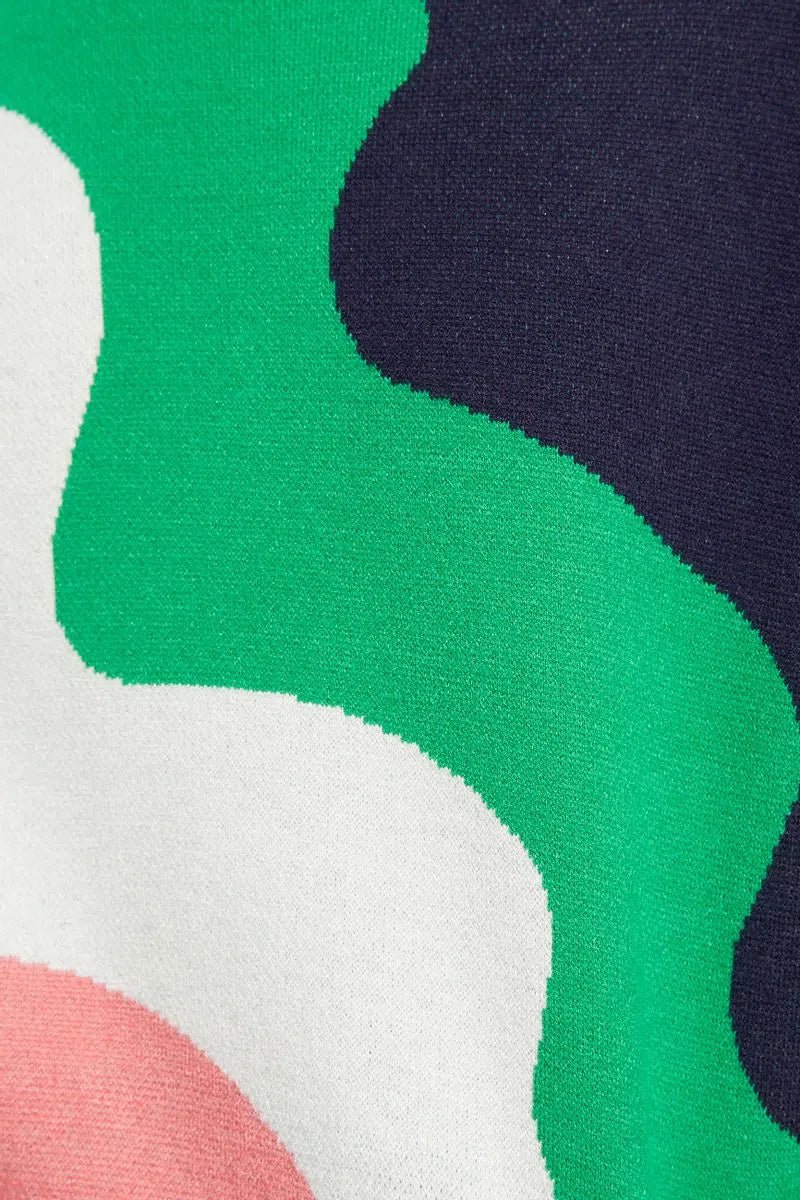 Abra Squiggle Engineered Jacquard Jumper - Bascora