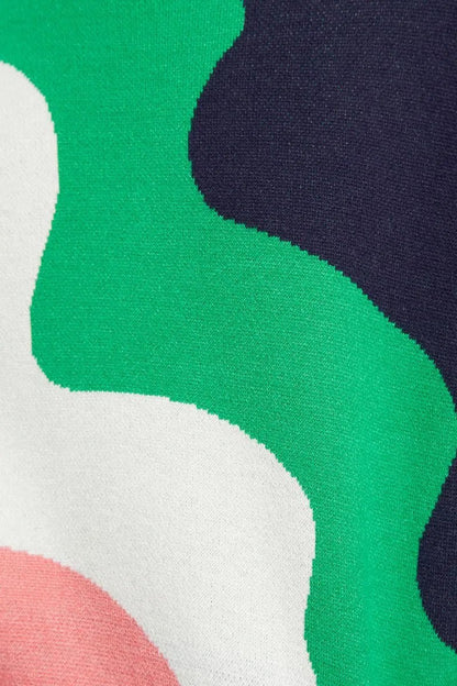 Abra Squiggle Engineered Jacquard Jumper - Bascora