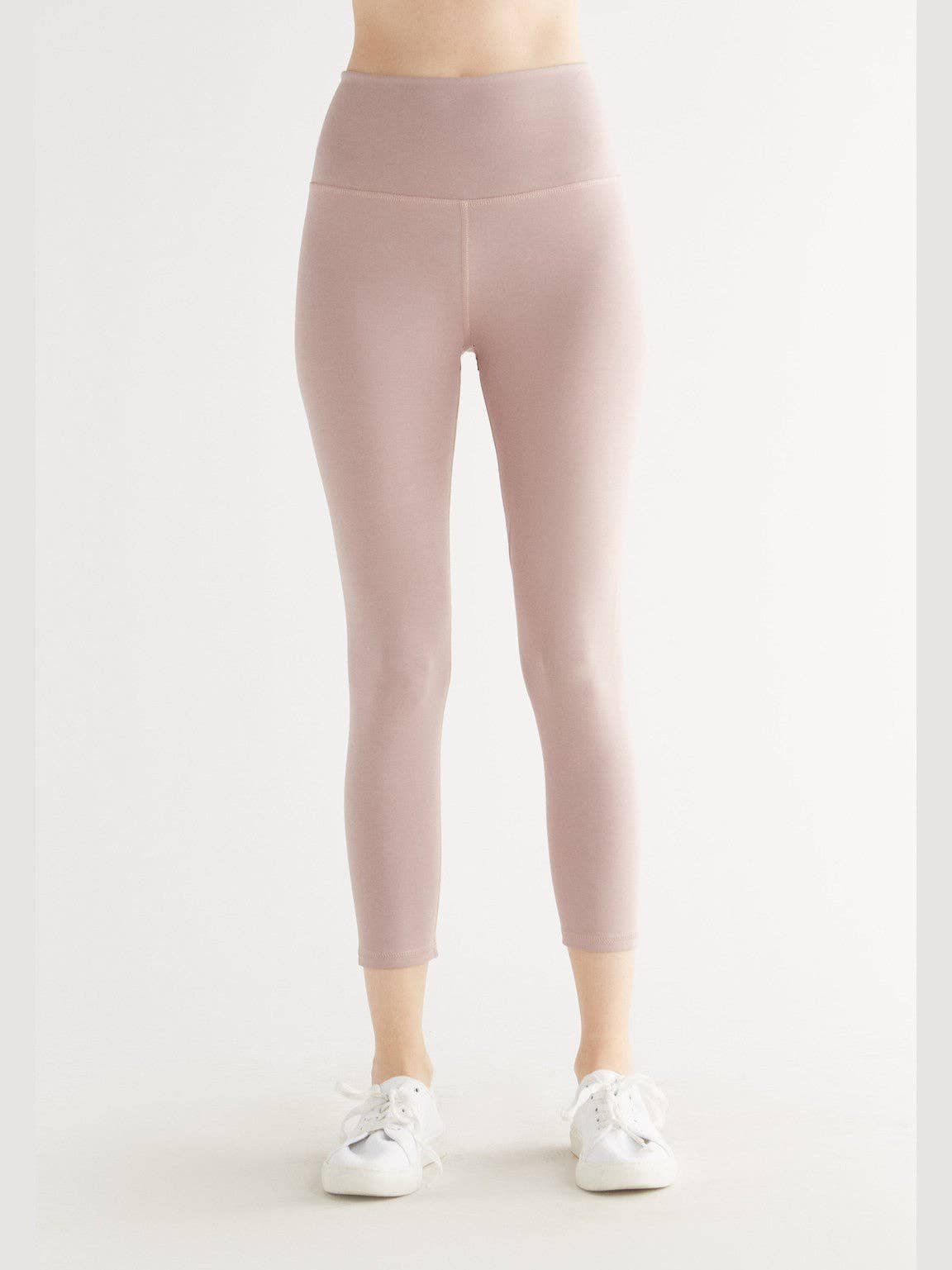 Earth Wardrobe Organic Cotton High-Rise 7/8 Stretch Leggings: Womens