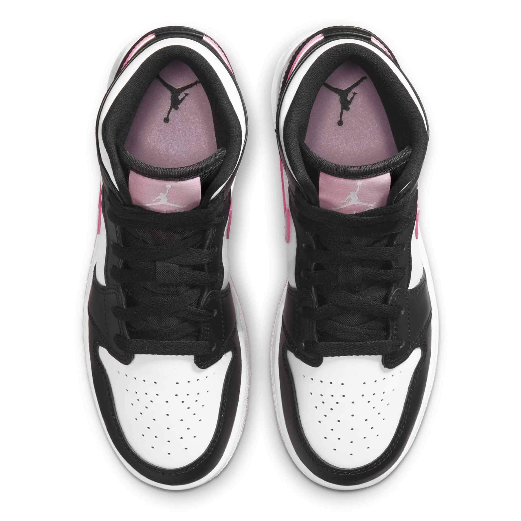 Air Jordan 1 Mid GS 'White Light Arctic Pink' - Bascora